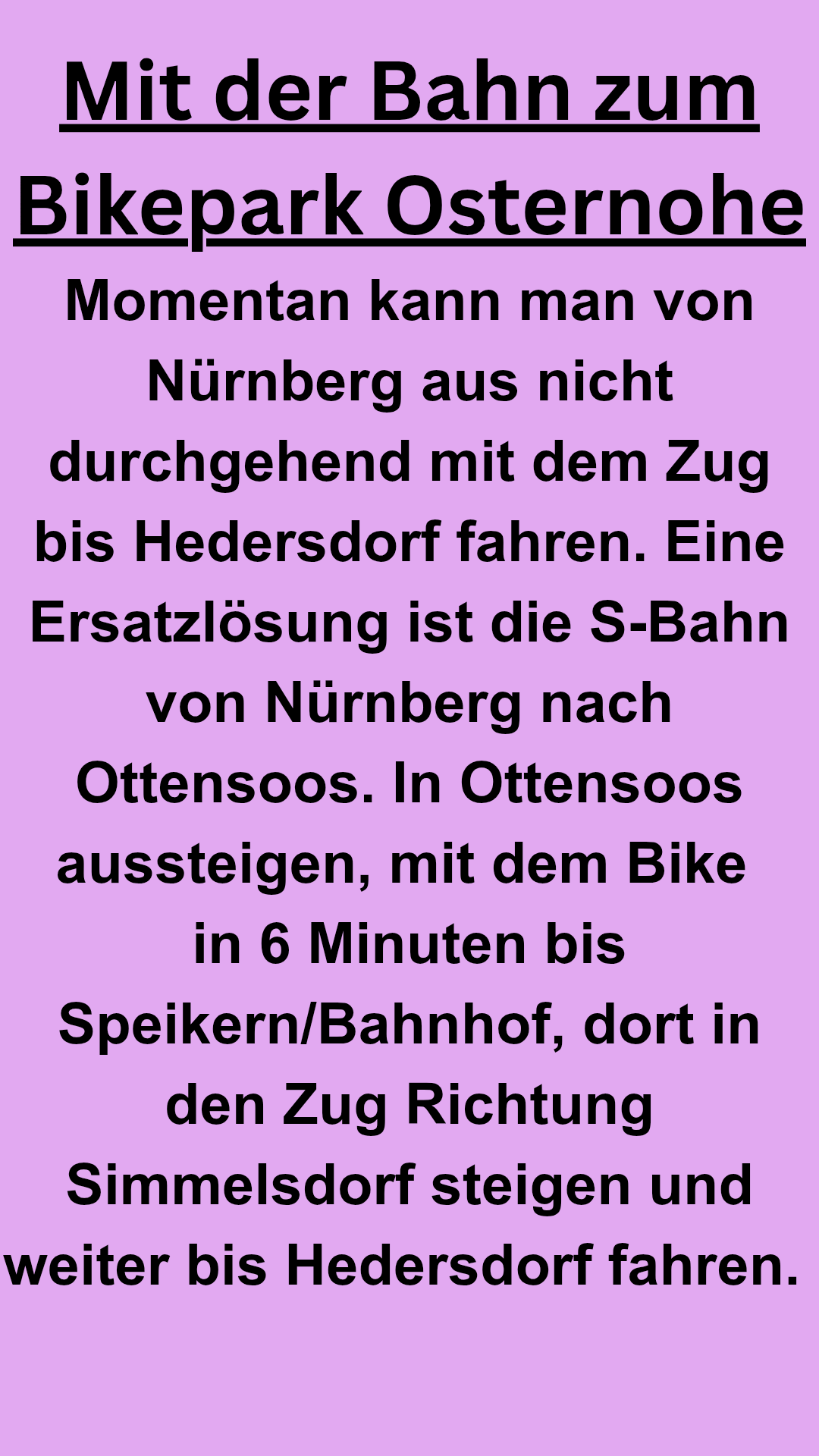 Mit der Bahn zum Bikepark Osternohe Momentan kann man von Nürnberg aus nich_20260814_120827_0000 Mit der Bahn zum Bikepark Osternohe Momentan kann man von Nürnberg aus nich_20260814_120827_0000